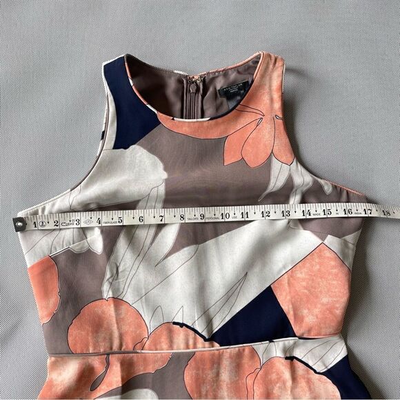 Ann Taylor Floral A Line Sleeveless Dress Women’s Size 4P - Picture 4 of 6